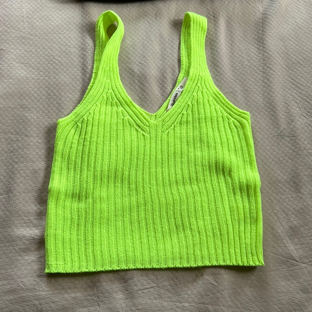 Bluenotes, neon color crop top